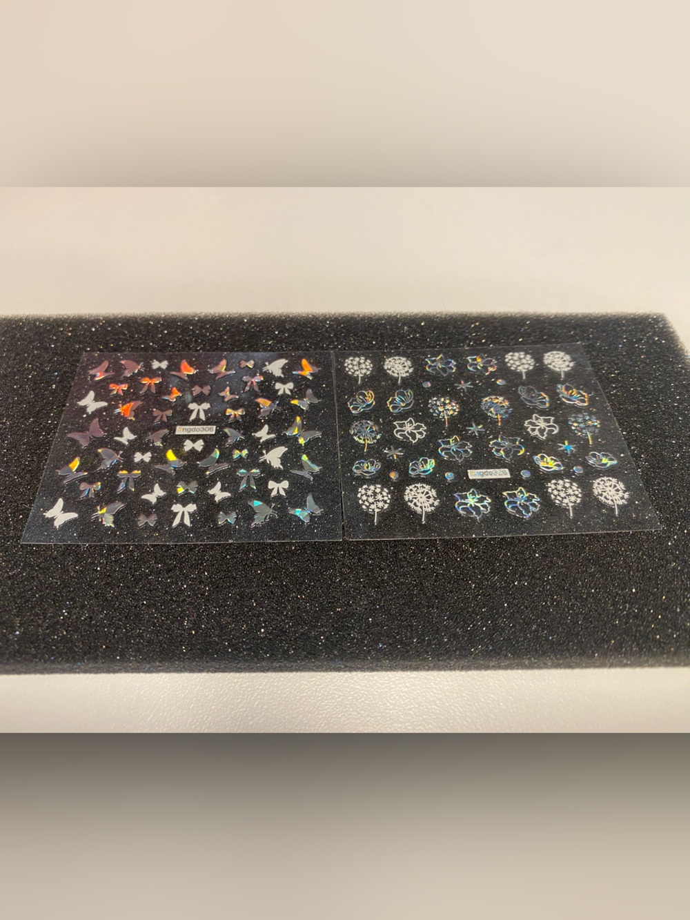 FREE w- Purchase of anything Holographic Butterfly & Floral Nail Art Stickers
